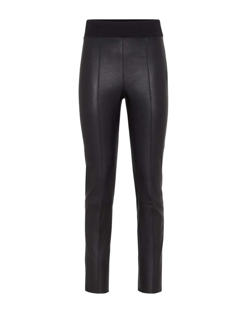 Girls Brunello Cucinelli Black Leather Pants